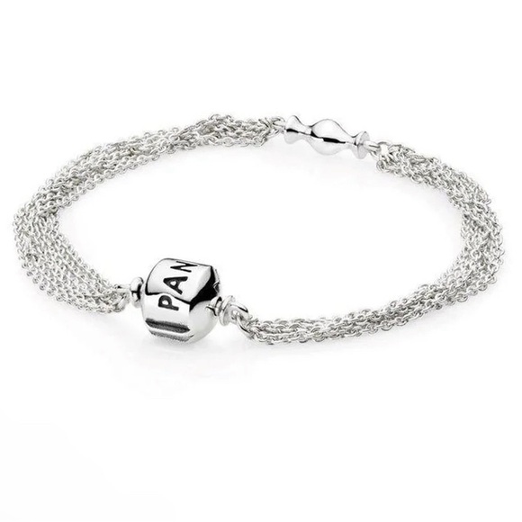 Pandora Jewelry - Pandora | Multi-Strand Once Clip Bracelet (Sterling Silver)